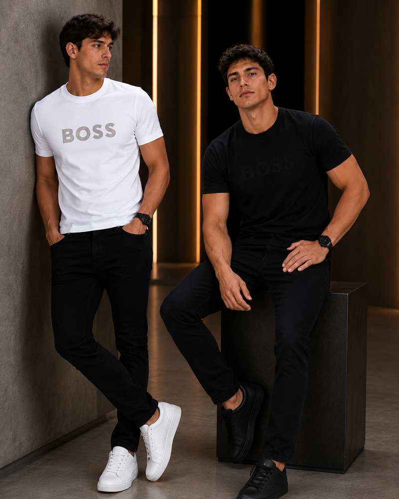 Camiseta BOSS 250 g: Elegancia y Alto Gramaje