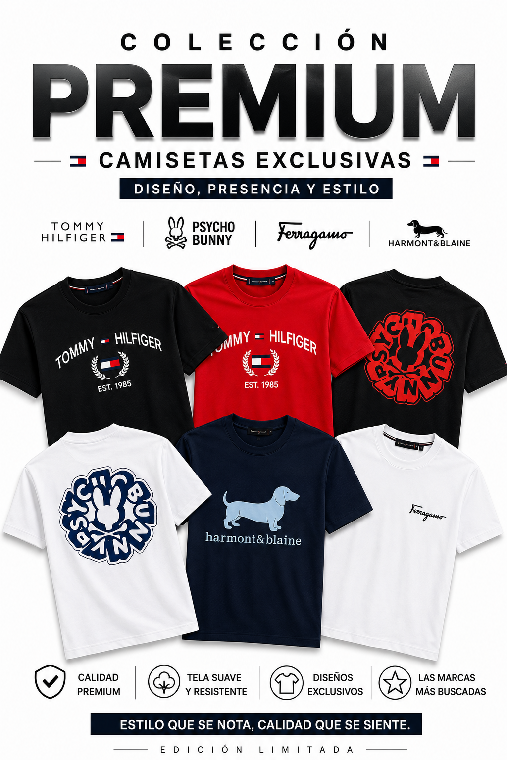 Camisetas Hombre (TOMY,HARM,FERRA,PSYCH)