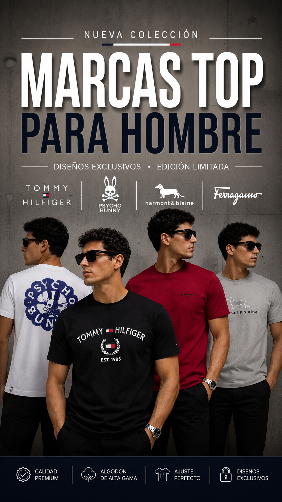 Camisetas Hombre (TOMY,HARM,FERRA,PSYCH)