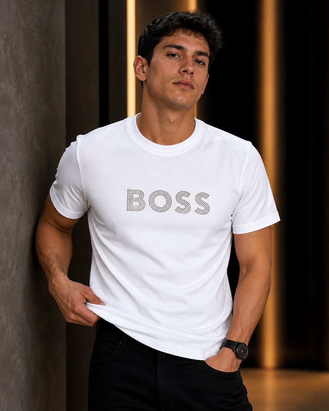Camiseta BOSS 250 g: Elegancia y Alto Gramaje