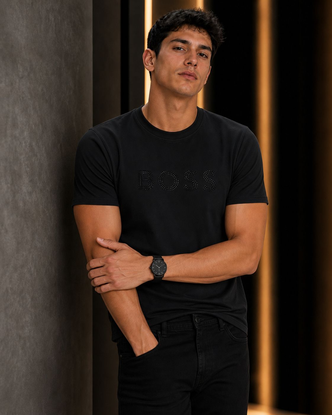 Camiseta BOSS 250 g: Elegancia y Alto Gramaje